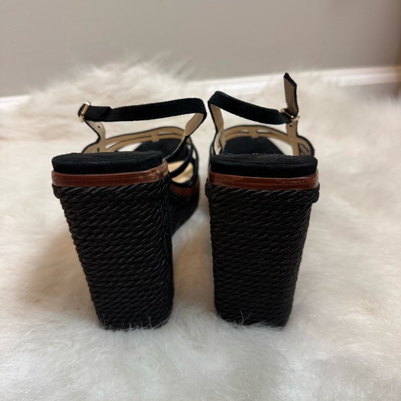 Jimmy Choo Ariela 110 Suede Caged Roped Wedge Sandals 39.5 - Picture 8 of 10